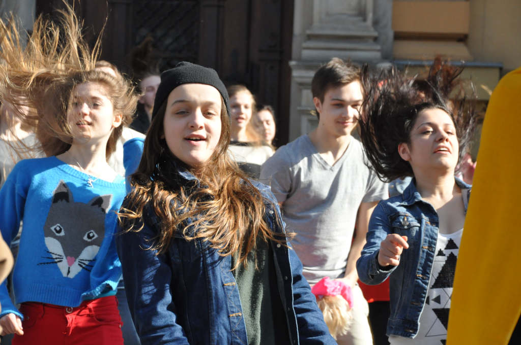 Flash mob w I Liceum Ogólnokształcącym