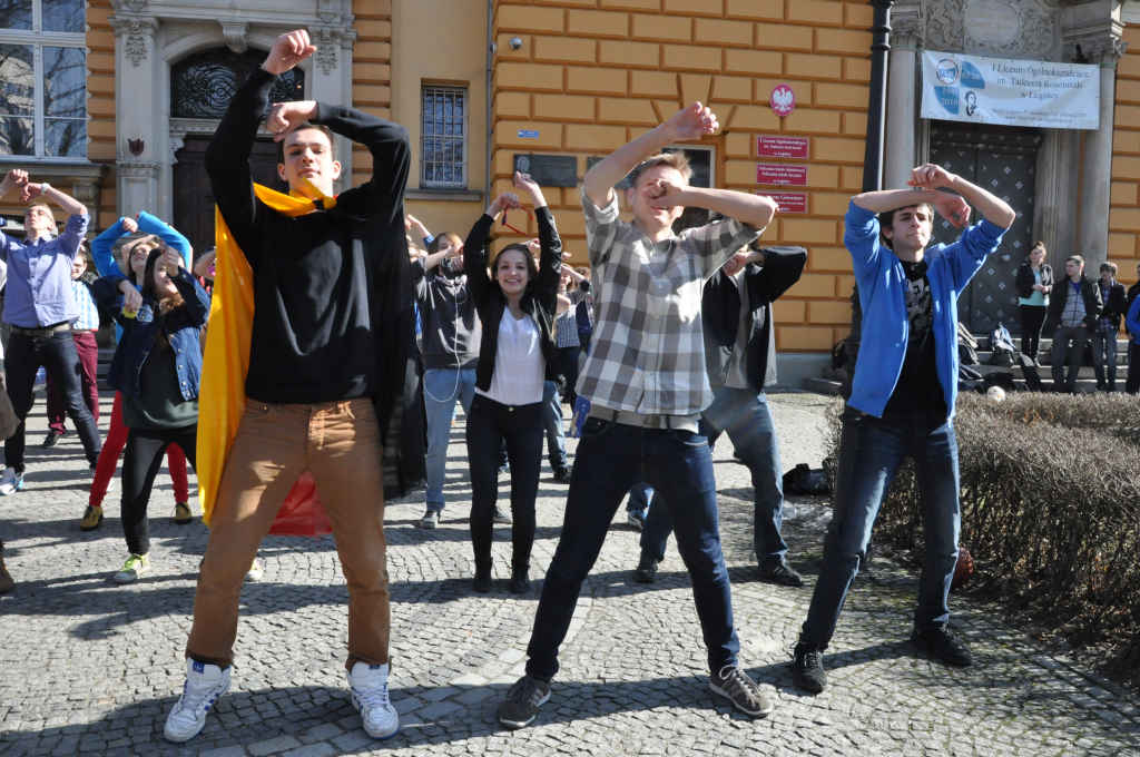 Flash mob w I Liceum Ogólnokształcącym