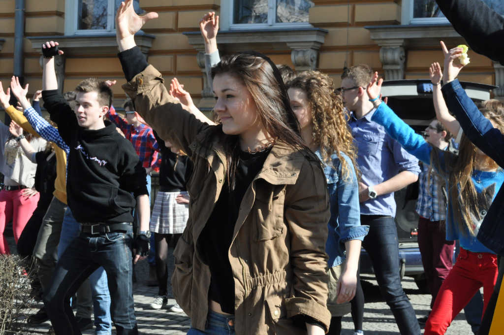 Flash mob w I Liceum Ogólnokształcącym