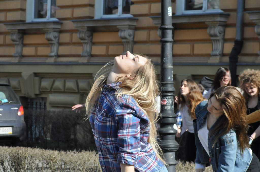 Flash mob w I Liceum Ogólnokształcącym