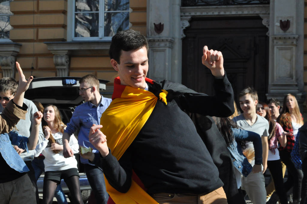 Flash mob w I Liceum Ogólnokształcącym