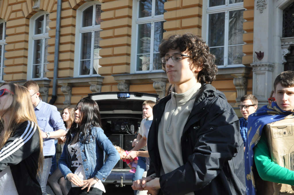 Flash mob w I Liceum Ogólnokształcącym