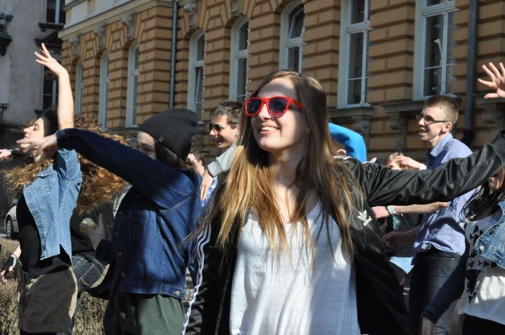 Flash mob w I Liceum Ogólnokształcącym
