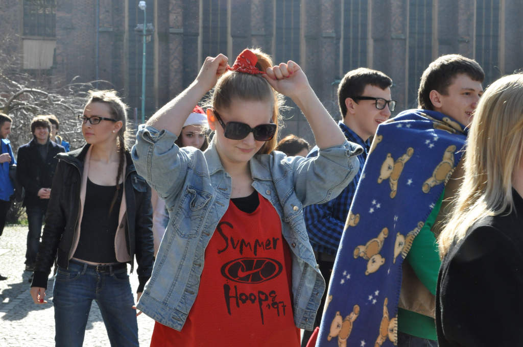 Flash mob w I Liceum Ogólnokształcącym