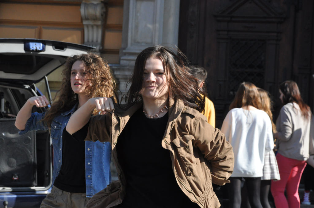 Flash mob w I Liceum Ogólnokształcącym