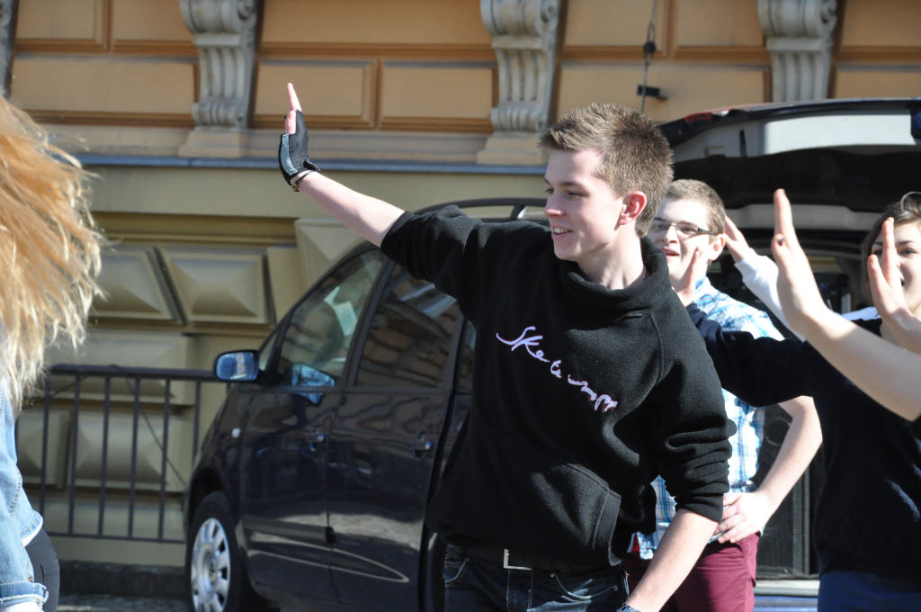Flash mob w I Liceum Ogólnokształcącym