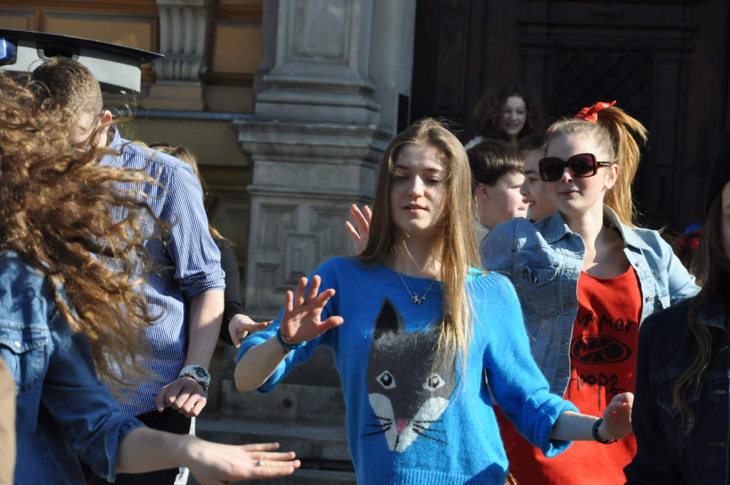 Flash mob w I Liceum Ogólnokształcącym