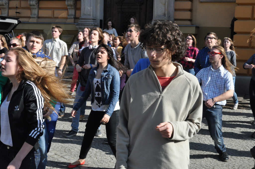 Flash mob w I Liceum Ogólnokształcącym
