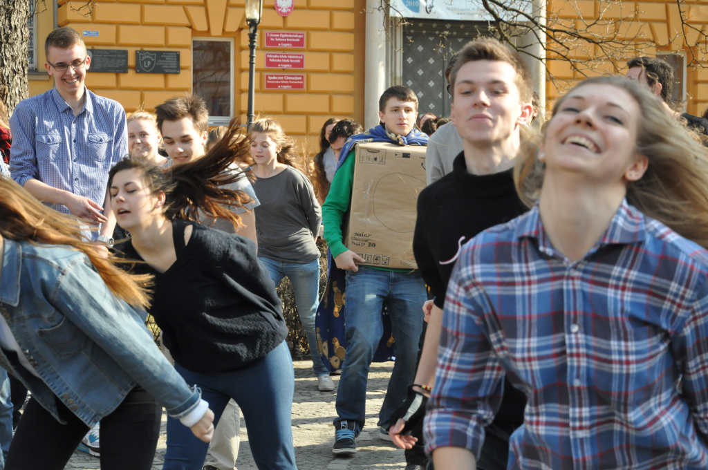 Flash mob w I Liceum Ogólnokształcącym