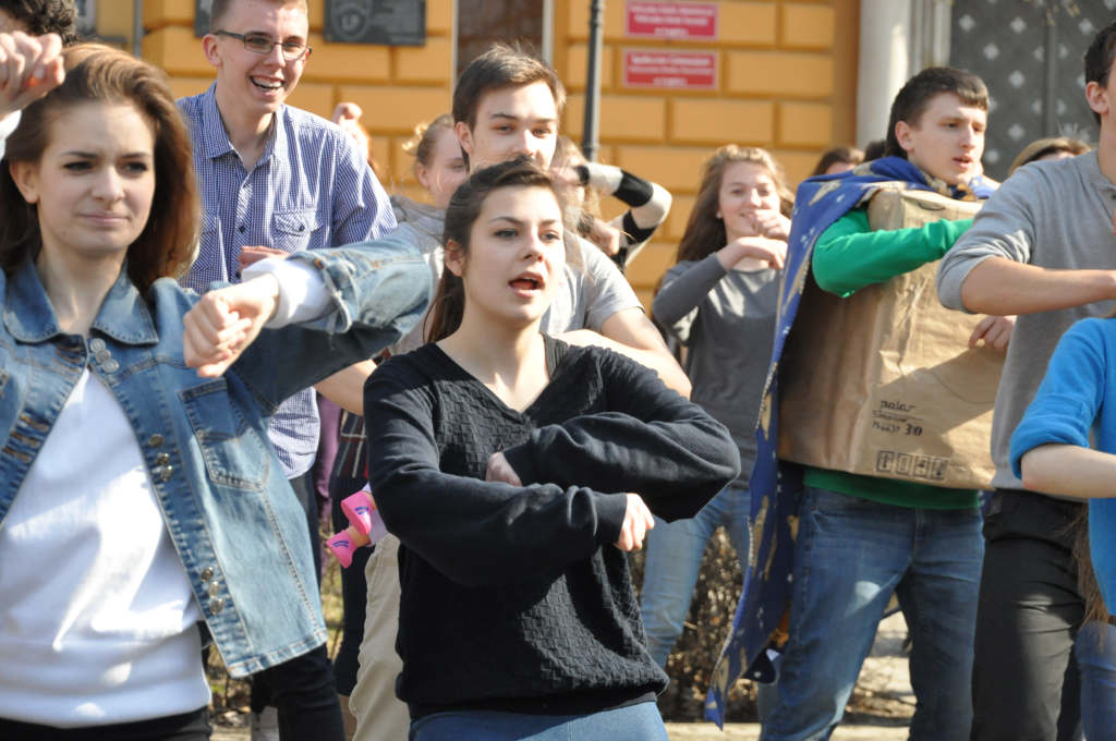 Flash mob w I Liceum Ogólnokształcącym