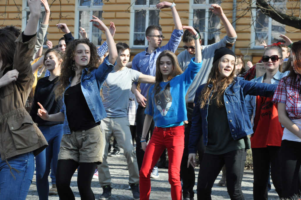 Flash mob w I Liceum Ogólnokształcącym