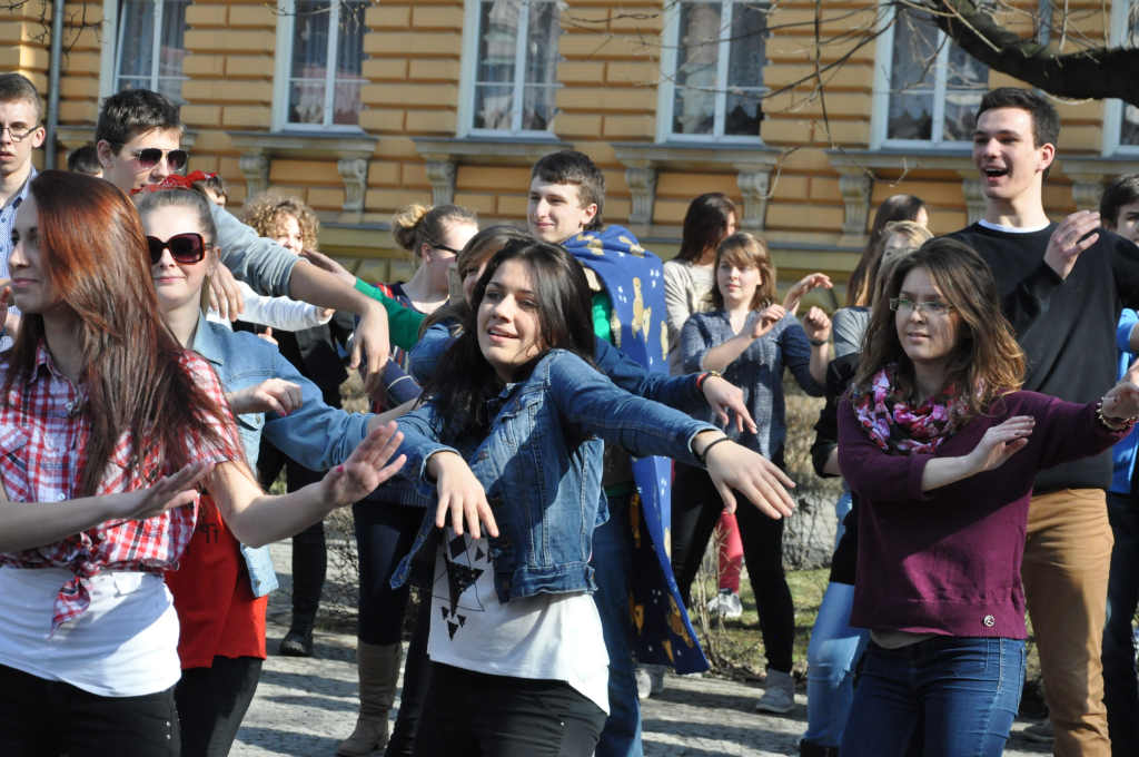 Flash mob w I Liceum Ogólnokształcącym