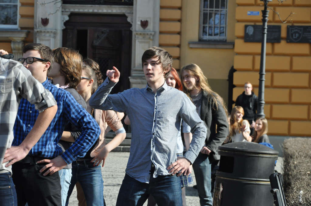 Flash mob w I Liceum Ogólnokształcącym