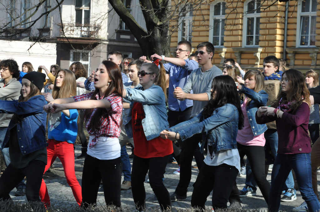 Flash mob w I Liceum Ogólnokształcącym