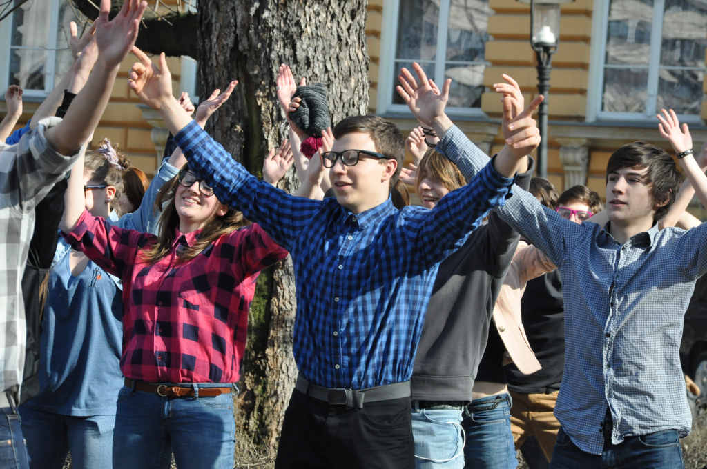 Flash mob w I Liceum Ogólnokształcącym