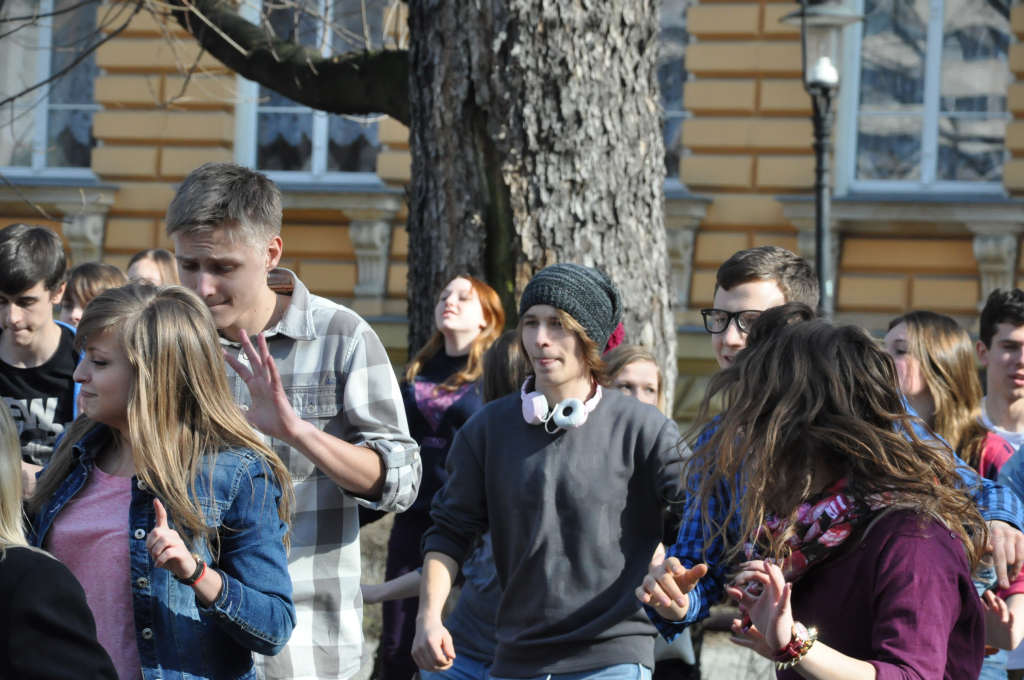 Flash mob w I Liceum Ogólnokształcącym