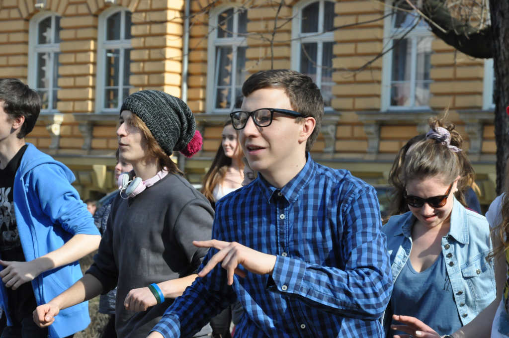 Flash mob w I Liceum Ogólnokształcącym