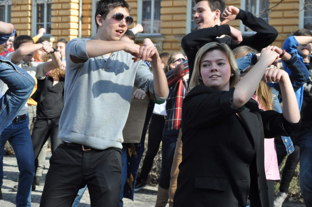 Flash mob w I Liceum Ogólnokształcącym