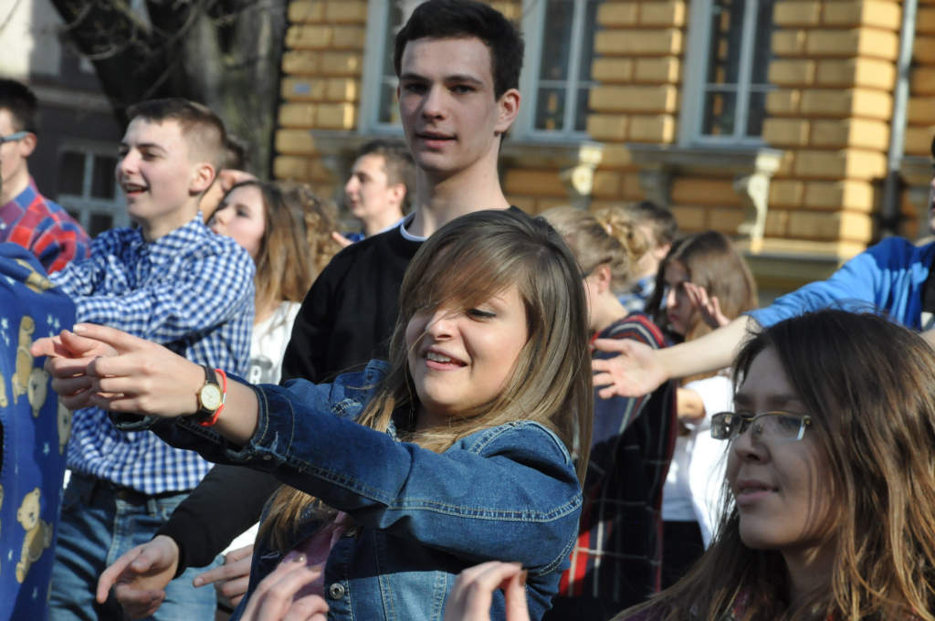 Flash mob w I Liceum Ogólnokształcącym
