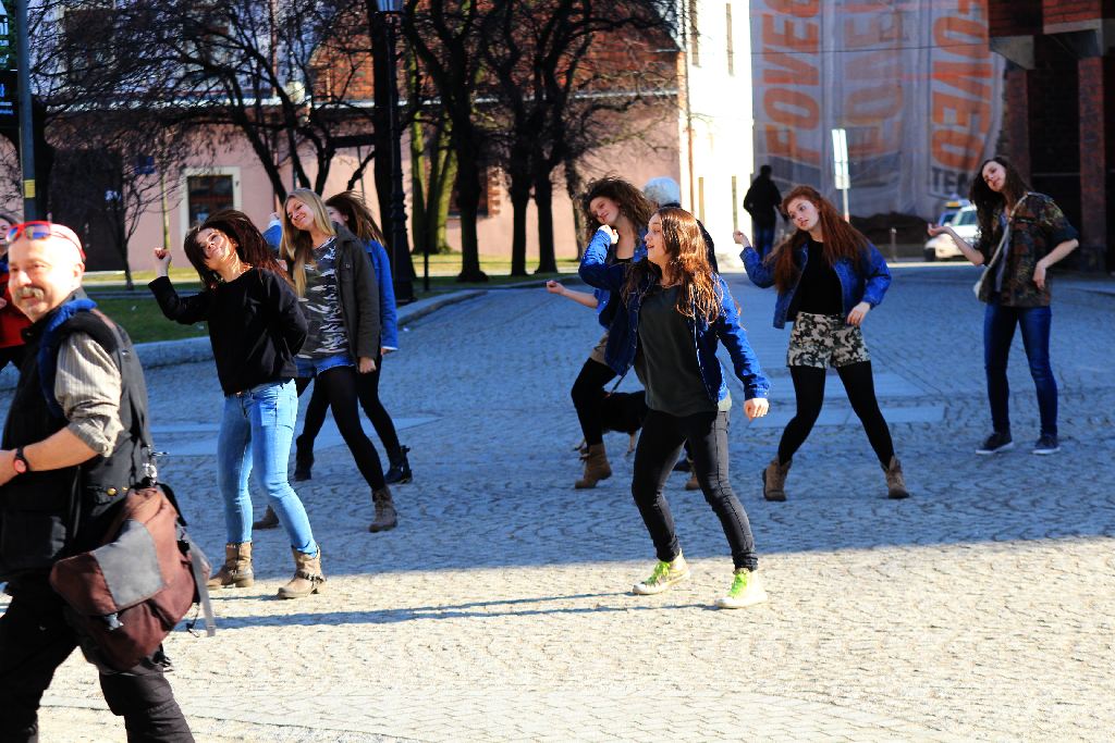 Flash mob w I Liceum Ogólnokształcącym