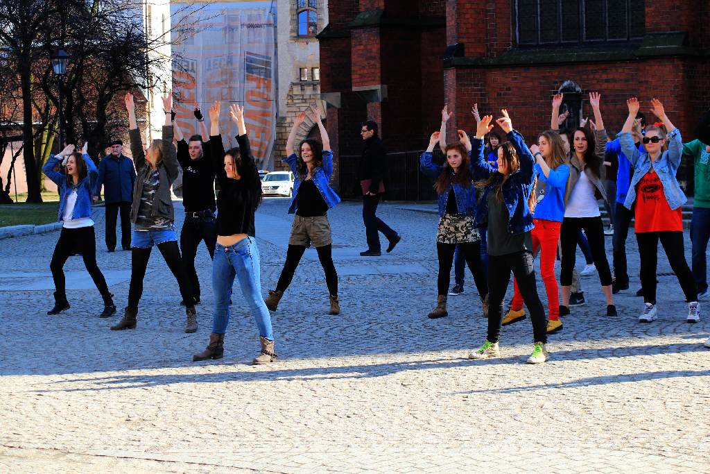 Flash mob w I Liceum Ogólnokształcącym