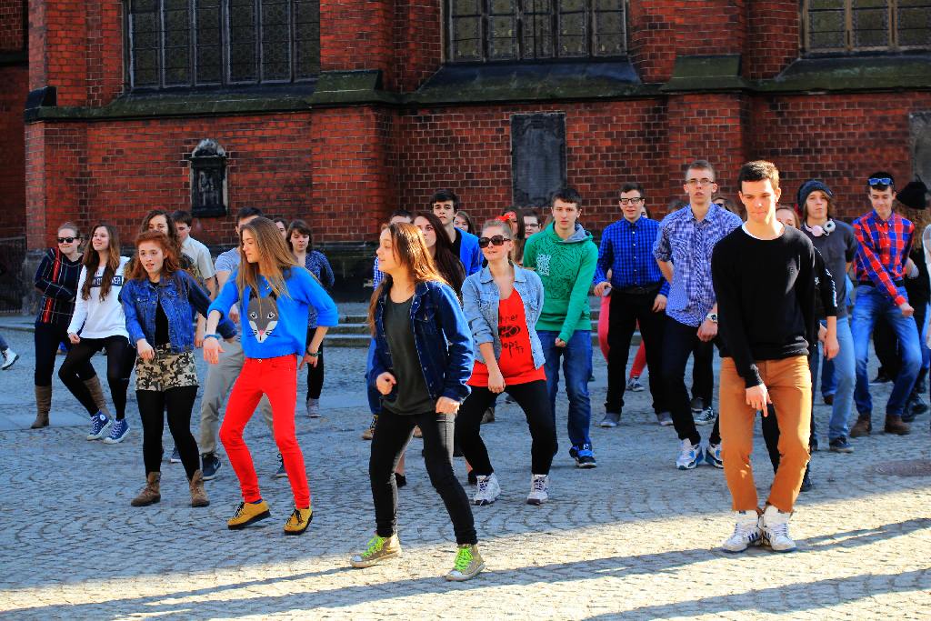 Flash mob w I Liceum Ogólnokształcącym