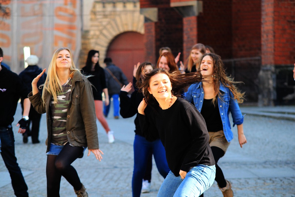 Flash mob w I Liceum Ogólnokształcącym