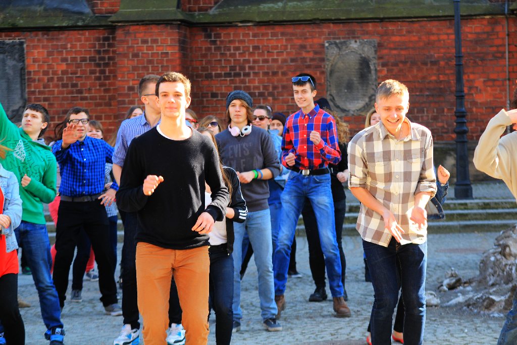Flash mob w I Liceum Ogólnokształcącym