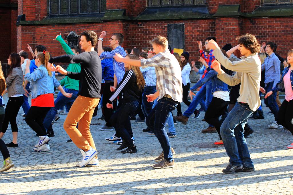 Flash mob w I Liceum Ogólnokształcącym