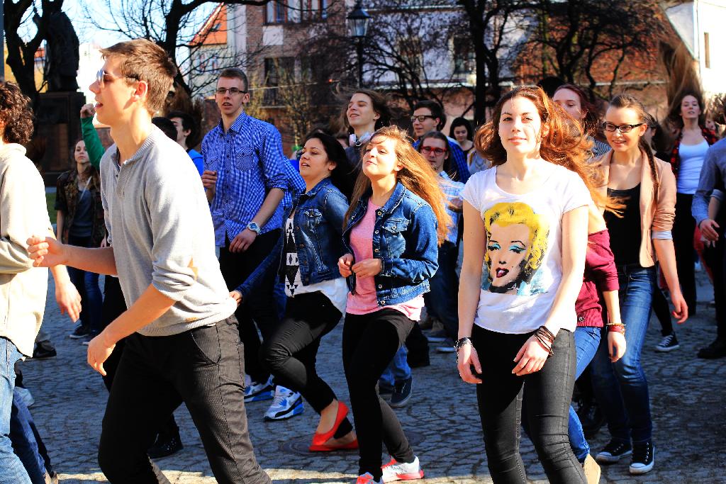 Flash mob w I Liceum Ogólnokształcącym