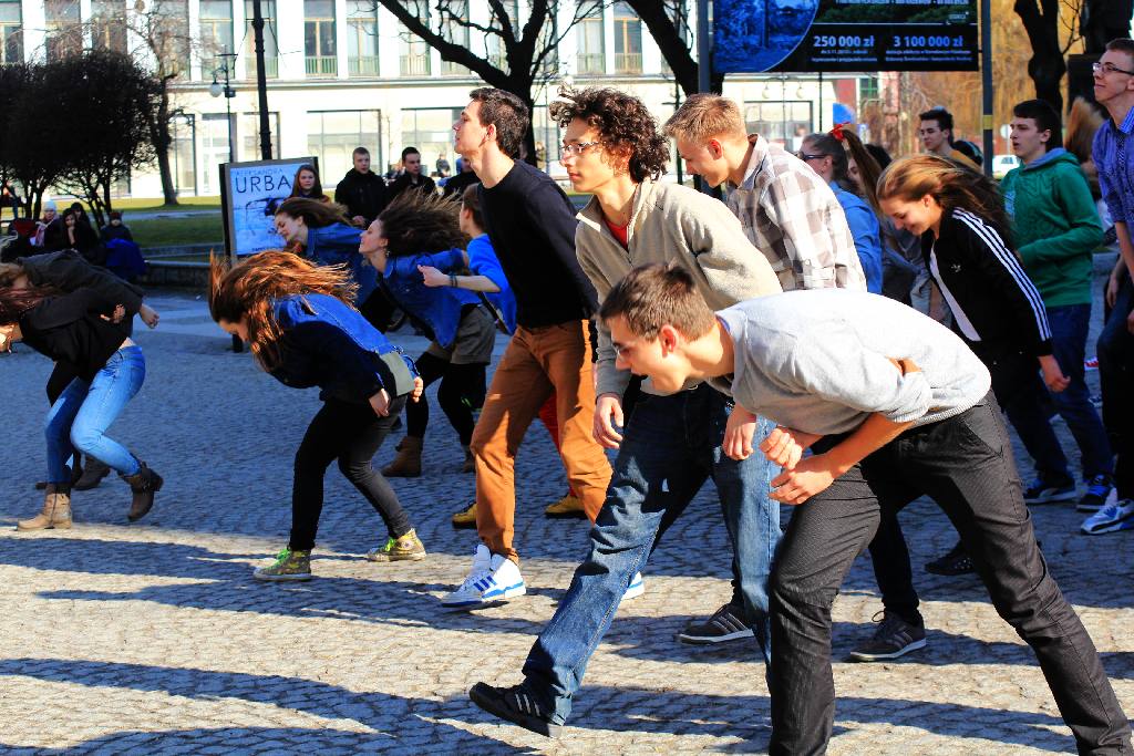 Flash mob w I Liceum Ogólnokształcącym
