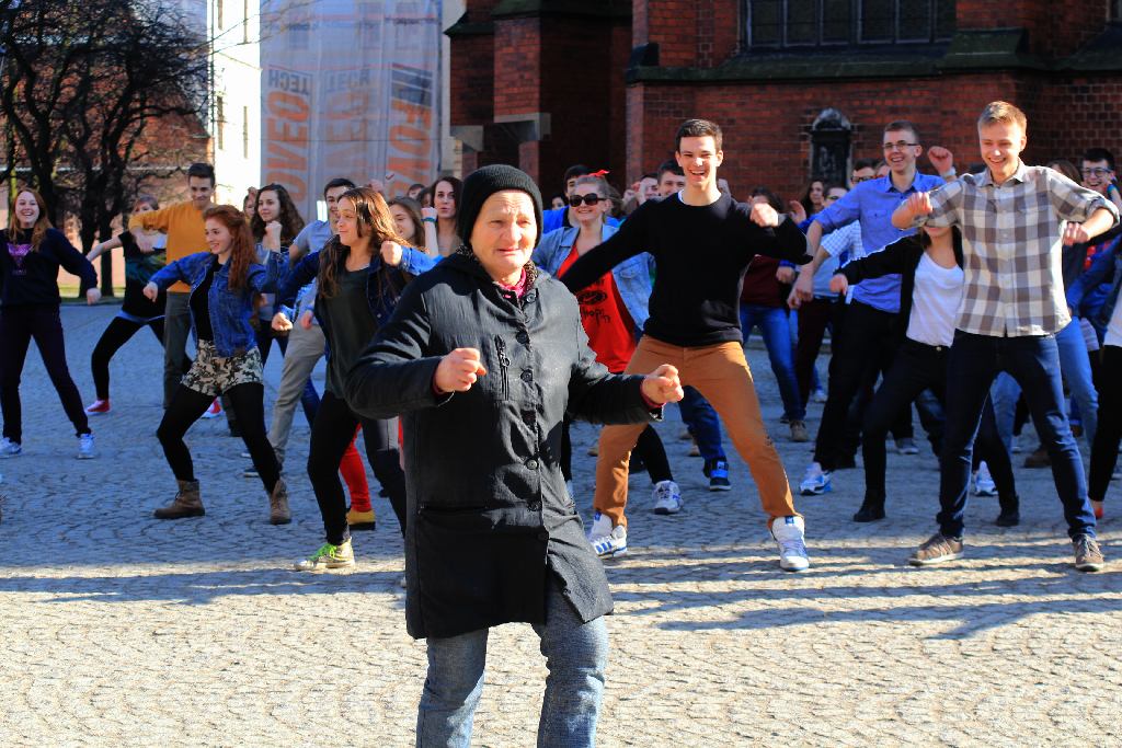Flash mob w I Liceum Ogólnokształcącym