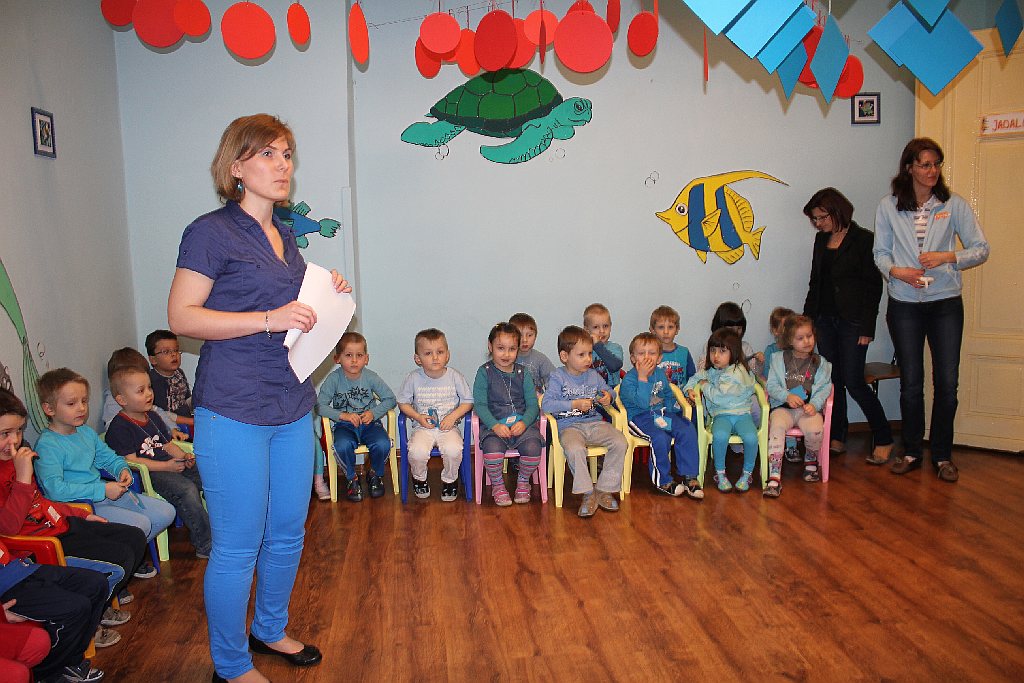 Szczypiorniści Siódemki Miedź w przedszkolu