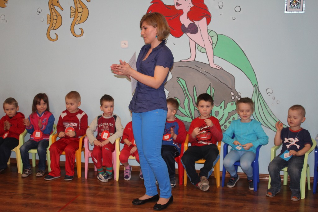 Szczypiorniści Siódemki Miedź w przedszkolu