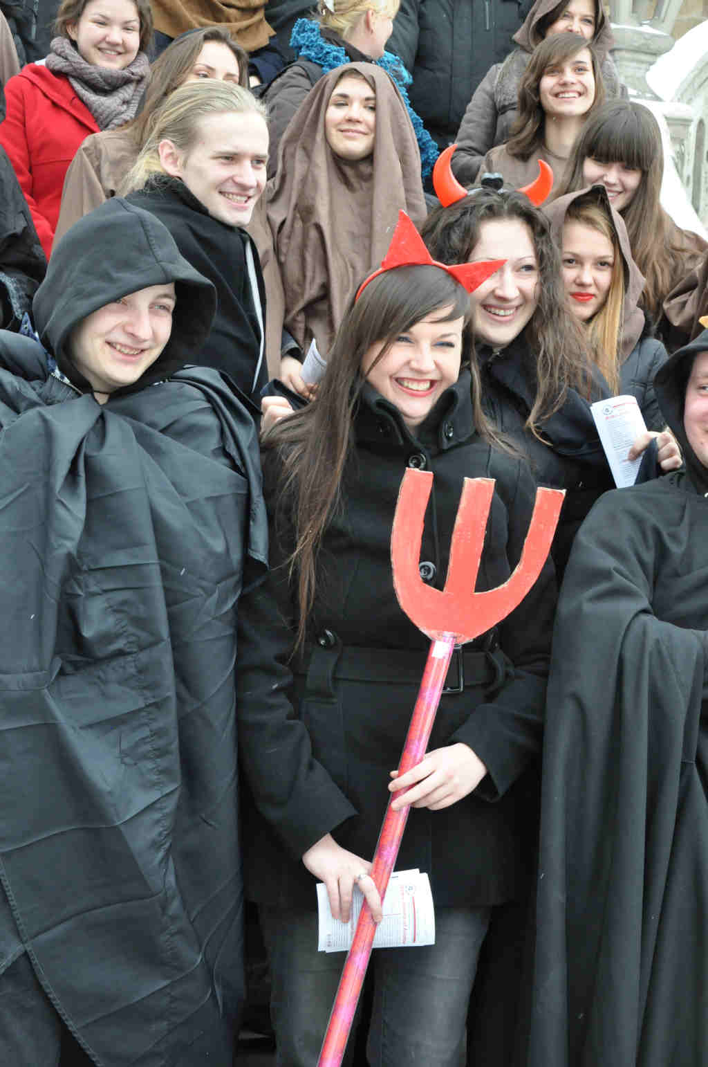 Happeningiem zachęcali do „Matki Joanny od Aniołów”