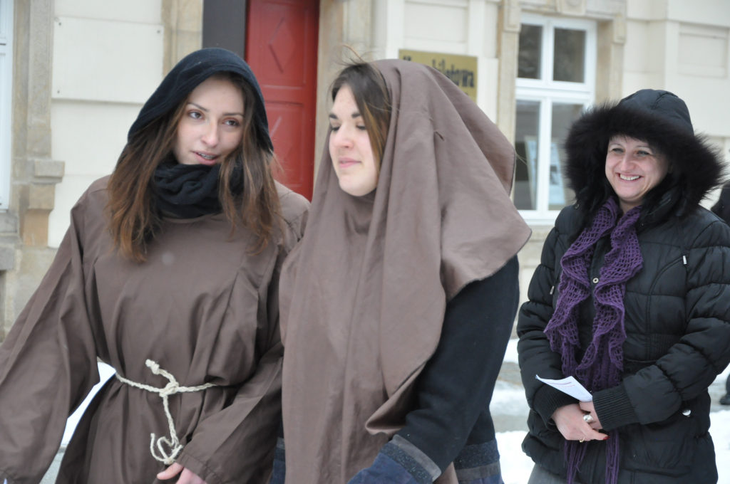 Happeningiem zachęcali do „Matki Joanny od Aniołów”