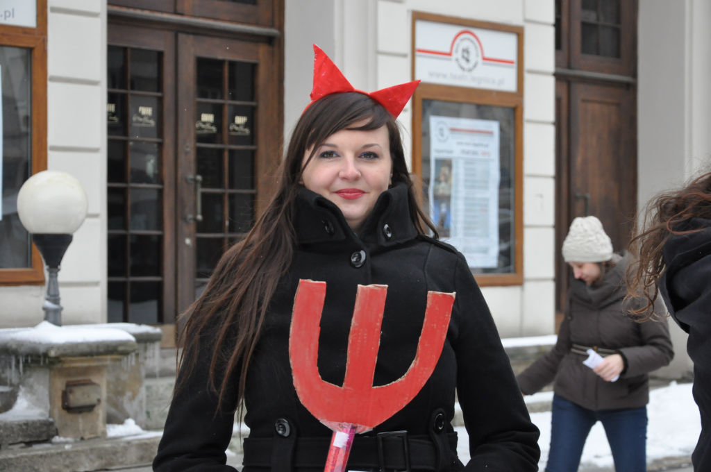 Happeningiem zachęcali do „Matki Joanny od Aniołów”