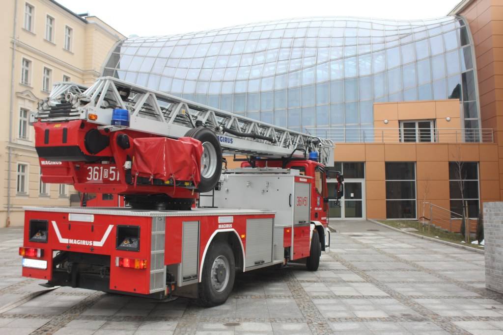 Ćwiczenia straży pożarnej w Letii Business Center