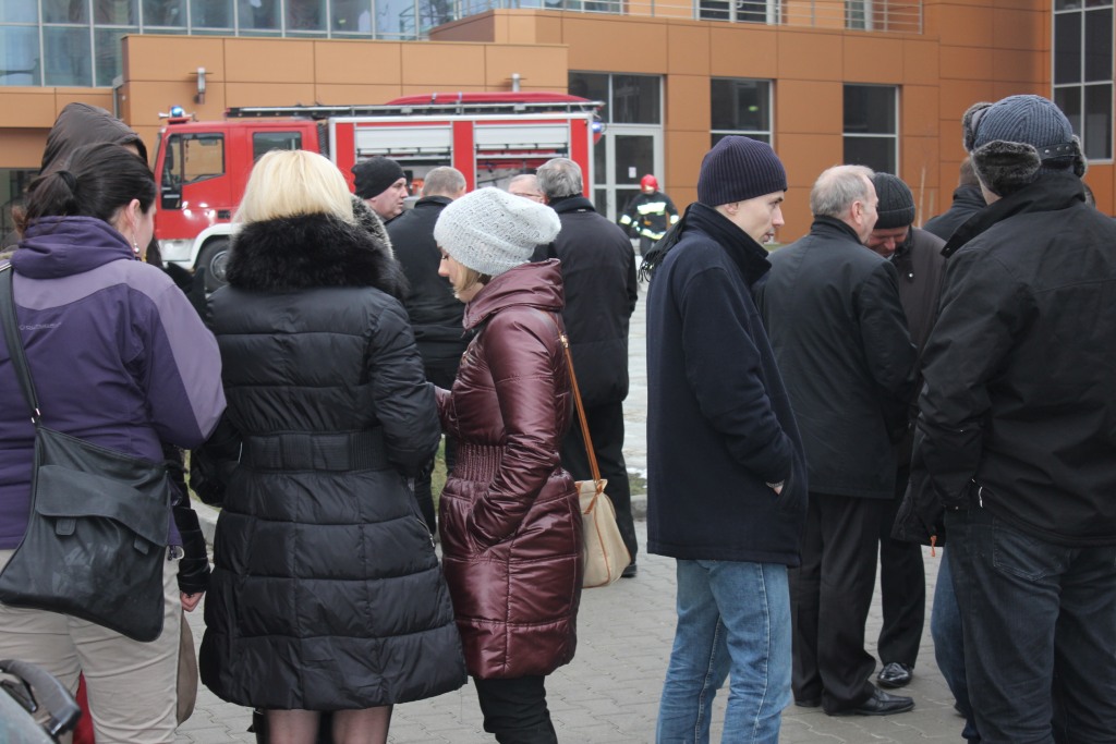 Ćwiczenia straży pożarnej w Letii Business Center