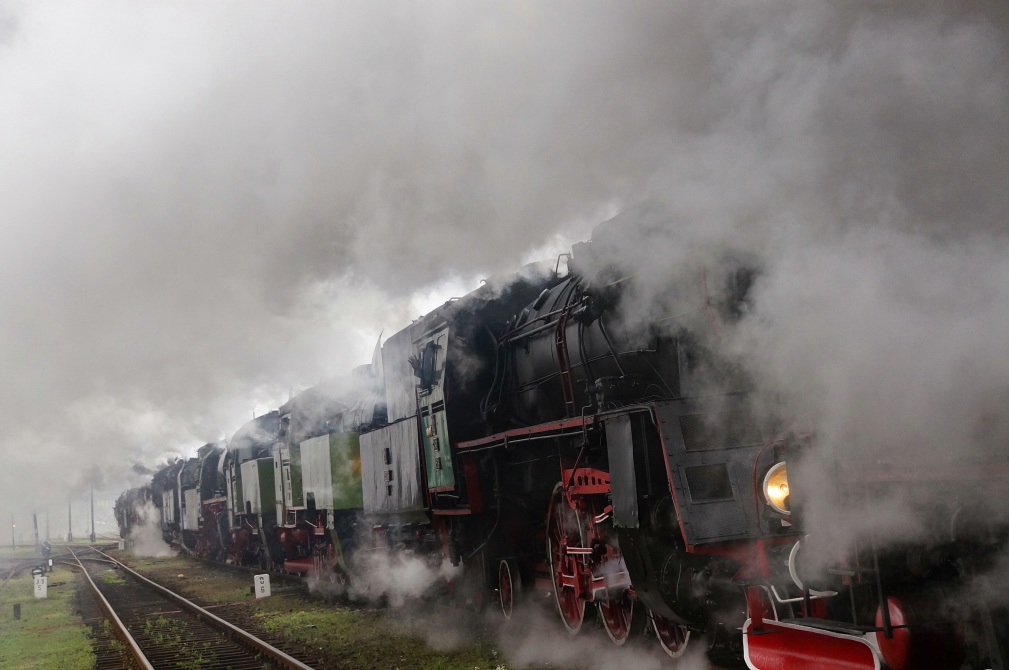 Maszyny pod parą przyjechały do Wolsztyna