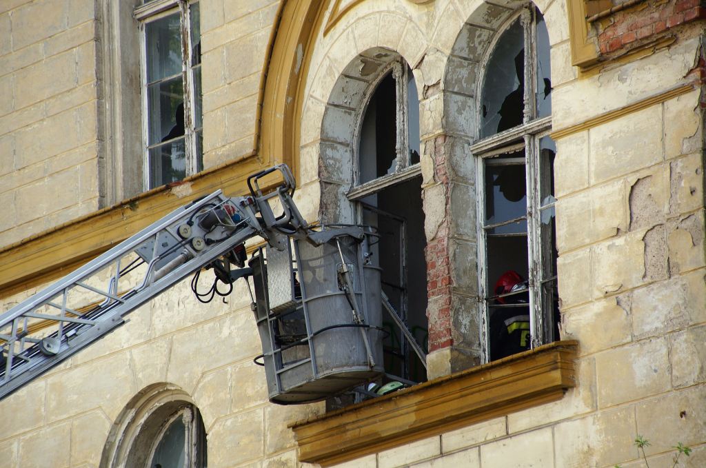 Pożar opuszczonego budynku przy ul. Chojnowskiej