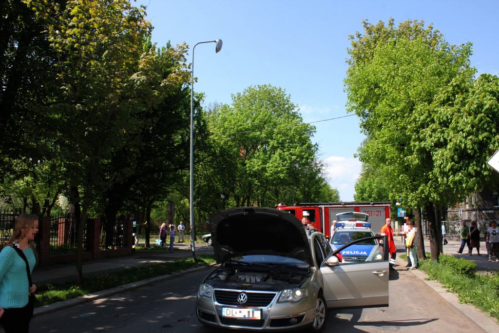Kolizja na skrzyżowaniu ulic Wojska Polskiego i Rataja