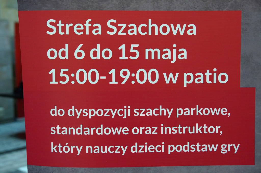 Graj w szachy w Galerii Piastów