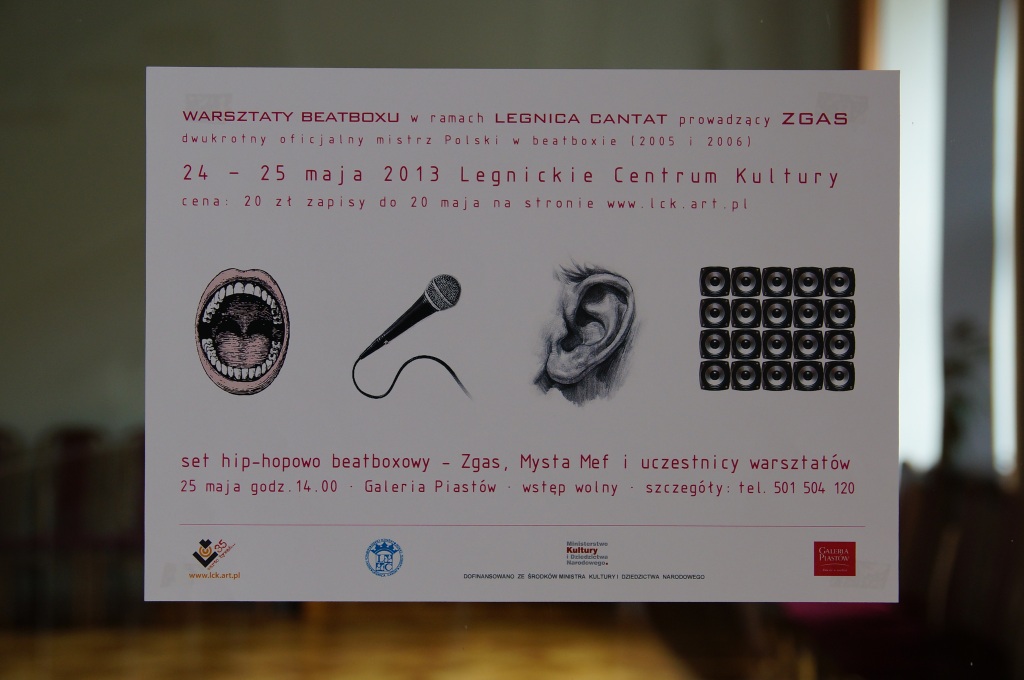 Legnica Cantat 44 Warsztaty beatboxu
