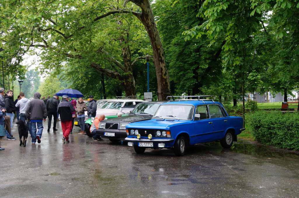 Zabytkowe samochody w Parku Miejskim