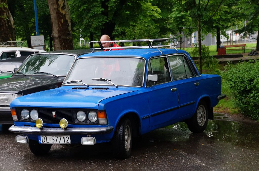 Zabytkowe samochody w Parku Miejskim
