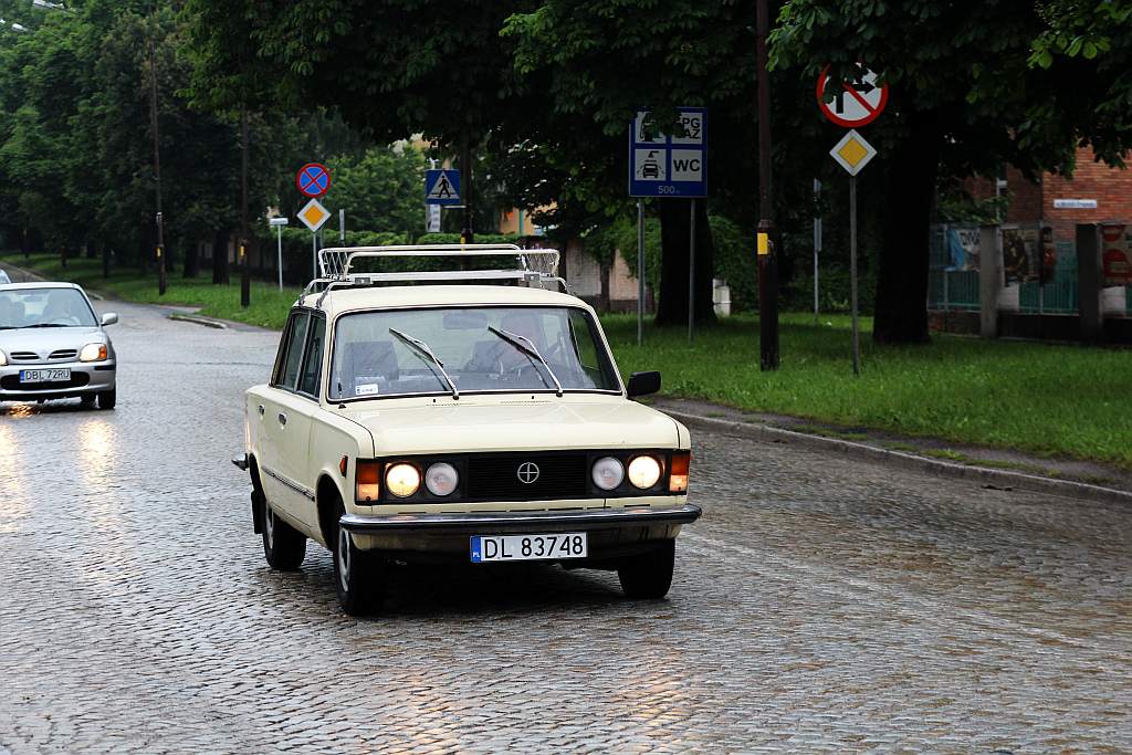 Zabytkowe samochody w Parku Miejskim