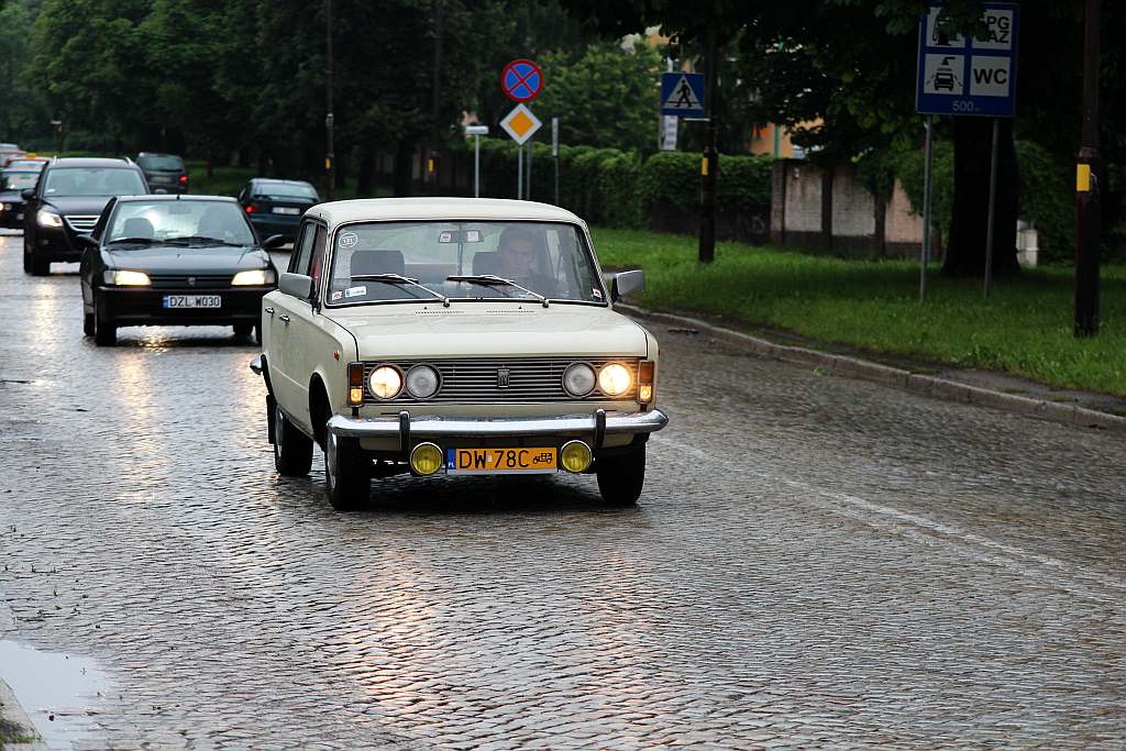 Zabytkowe samochody w Parku Miejskim