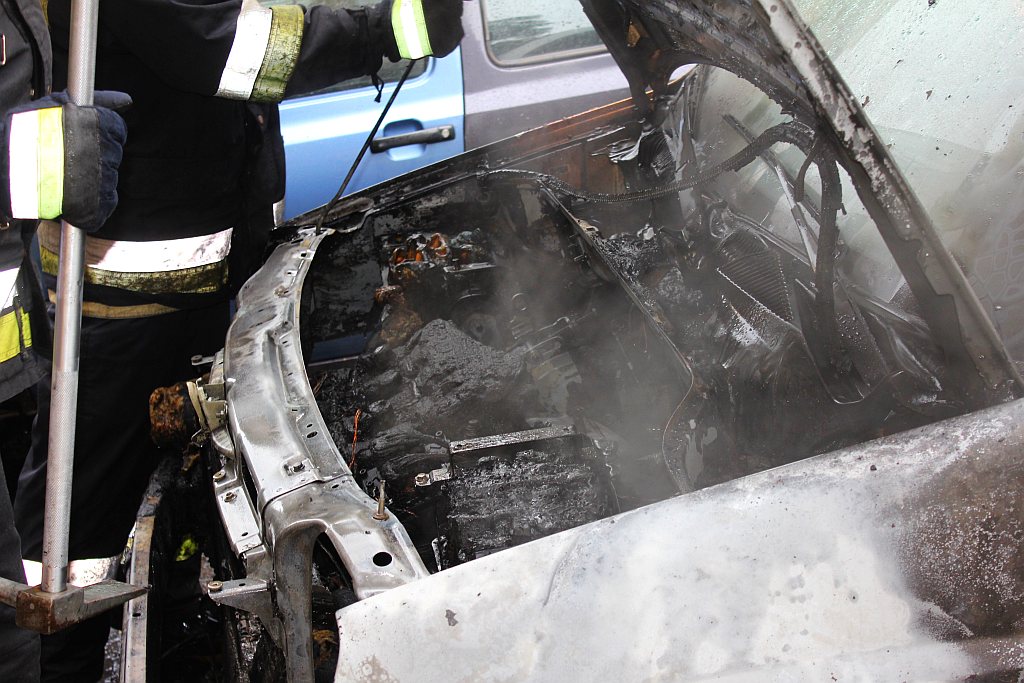 Pożar samochodu na ul. Traugutta