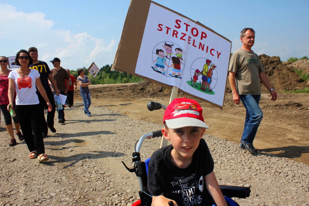 Stop strzelnicy w Dobrzejowie